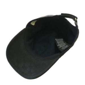 GUCCI 帽子 キャップ GGキャンバス シェリーライン 総柄 M 58 黒 ブラック /XZ OH GY42