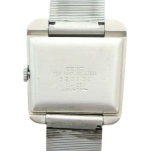 SEIKO ジャンク品 11-4250 腕時計 ウォッチ 手巻き スクエア ロゴ シルバー色 GY18 /MQ