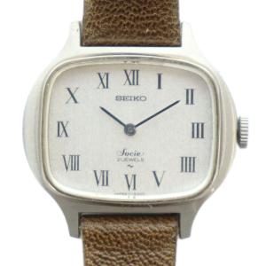 11-4020 腕時計 ウォッチ 手巻き ロゴ レザーベルト スクエア ローマン シルバー色 GY18