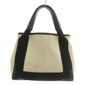 BALENCIAGA NAVY CABAS ハンドバッグ 2WAY ベージュ