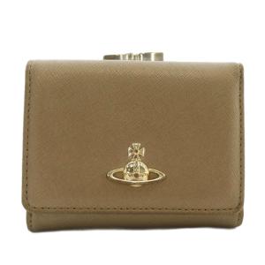 財布 三つ折り ブラウン