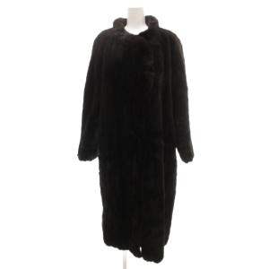 銀サガ ファーコート ミンク F ブラウン