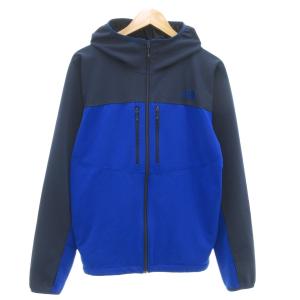 V3ユニバーサルフーディー マウンテンパーカ XL ジップアップ ロゴ刺繍 フード 紺 ネイビー NP21316