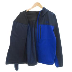 THE NORTH FACE V3ユニバーサルフーディー マウンテンパーカ XL ジップアップ ロゴ刺繍 フード 紺 ネイビー NP21316