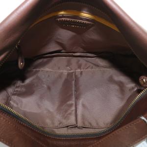 russet ハンドバッグ ショルダー 2WAY 牛革 レザー 総柄 茶色 ブラウン BG-T02-122 /XZ GY18