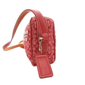 COACH 6341 ミニシグネチャー ショルダーバッグ 斜め掛け クロスボディ キャンバス 赤 レッド /GV GY18