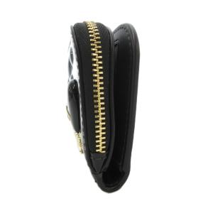 kate spade new york 小銭入れ コインケース カードケース エナメル パテントレザー ロゴ ハート柄 黒 ブラック /GV GY18