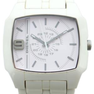 DZ-1548 腕時計 ウォッチ クォーツ スクエア ロゴ 白 ホワイト GY18 /MQ