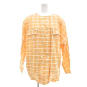 Christian Dior スポーツ sports ヴィンテージ セットアップ シャツジャケット スカート リネン混 チェック柄 M