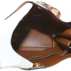 MICHAEL KORS ショルダーバッグ PVC レザー MKシグネチャー 総柄 ロゴ ゴールド金具 白 ホワイト 茶色 ブラウン