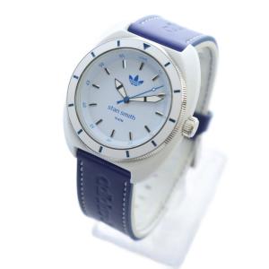 adidas Originals ADH9087 腕時計 ウォッチ クォーツ 白文字盤 ロゴ レザーベルト 白 ホワイト GY18 /MQ