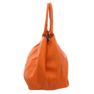 HAMANO 濱野皮革工藝 トートバッグ ハンドバッグ レザー チャーム オレンジ /AE GY18