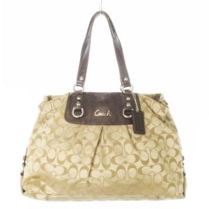 ショルダーバッグ 2way クロスボディ ナイロン レザー 革 ジャカード タック シグネチャー ロゴ