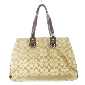 COACH ショルダーバッグ 2way クロスボディ ナイロン レザー 革 ジャカード タック シグネチャー ロゴ