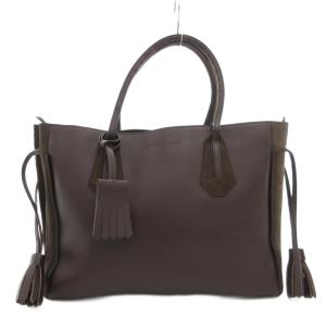 ペネロペ ハンドバッグ タッセル 裏地レオパード柄