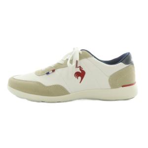 LA SEGUR III WIDE WHITE NAVY スニーカー ローカット ロゴ US7 23.5cm