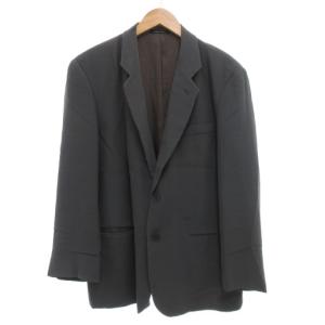 テーラードジャケット ブレザー シングル 2B ノーベント 茶 ブラウン 青 ブルー /GV GY18