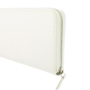 SHIPS 長財布 ロングウォレット 小銭入れあり レザー 革 シルバー金具 白 ホワイト /AO7 GY18