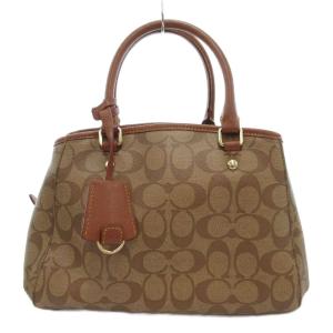 COACH ハンドバッグ ショルダー 2WAY ロゴ シグネチャー 茶 ブラウン F34605 /AE GY18