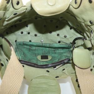 JAMIN PUECH ハンドバッグ ショルダー 2WAY レザー パッチワーク スタッズ 緑 グリーン /XZ GY18