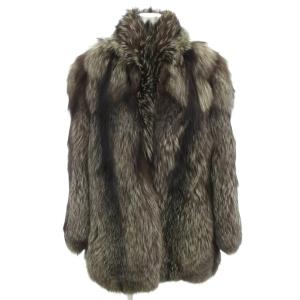 銀サガ ファーコート 13 シルバーフォックスファー ブラウン