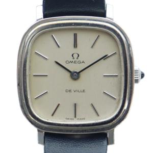 ジャンク品 DE VILLE デビル 腕時計 ヴィンテージ アンティーク ウォッチ 手巻き スクエア レザーベルト