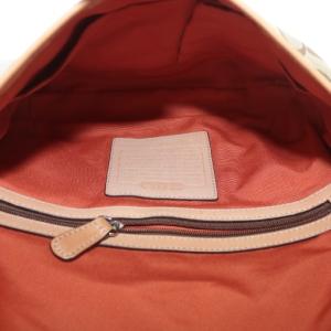COACH ショルダーバッグ キャンバス レザー シグネチャー 総柄 茶色 ブラウン 6842 /XZ GY18