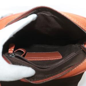 dunhill ショルダーバッグ キャンバス レザー ロゴ 茶色 ブラウン オレンジ /XZ GY18