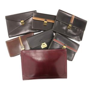 クラッチバッグ まとめ 7点セット セカンド ロゴ 黒 ブラック ボルドー 茶 ブラウン /GV GY18