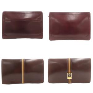 a.testoni クラッチバッグ まとめ 7点セット セカンド ロゴ 黒 ブラック ボルドー 茶 ブラウン /GV GY18