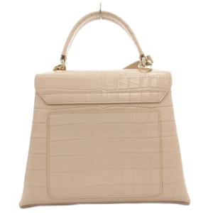 FURLA ハンドバッグ ショルダー 2WAY クロコ型押し ベージュ