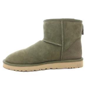 UGG australia クラシック ミニ M CLASSIC MINI ムートンブーツ ショート シープスキン レザー 革 ロゴ