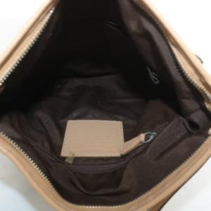COACH ショルダーバッグ キャンバス レザー シグネチャー 総柄 茶色 ブラウン F03574 /XZ GY18