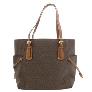 MICHAEL KORS ボイジャー VOYAGER MKシグネチャー ハンドバッグ トートバッグ 肩掛け 総柄 PVC レザー