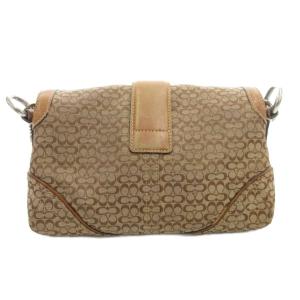 COACH 1466 ミニシグネチャー ショルダーバッグ 斜め掛け クロスボディ キャンバス レザー 茶 ブラウン