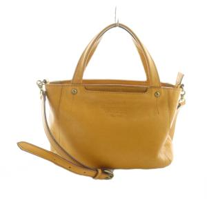 ハンドバッグ ショルダー 2WAY レザー ロゴ 黄 イエロー GY18 /MQ