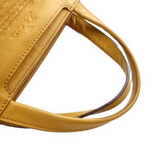 Dakota ハンドバッグ ショルダー 2WAY レザー ロゴ 黄 イエロー GY18 /MQ