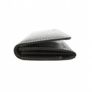 PAUL SMITH 名刺入れ カードケース 本革 レザー 黒 ブラック ロゴ ステッチ /UO GY18