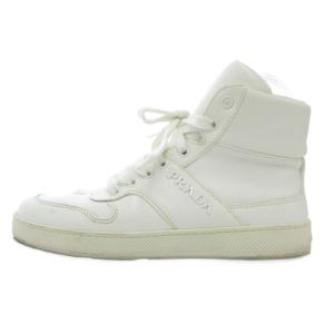 PRADA SPORT スニーカー シューズ ハイカット ロゴ サイドジップ 35.5 22.5cm 白 ホワイト /AE GY18