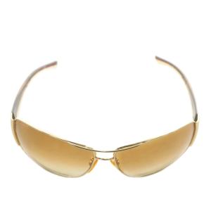 PRADA 眼鏡 サングラス メタルフレーム グラデーション ロゴ 6713-115 茶色 ブラウン ゴールド色 SPR