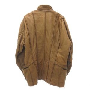 ISSEY MIYAKE MEN 初期タグ ヴィンテージ レザー ジャケット M ブラウン