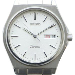 5H23-7060 クロノス 腕時計 ウォッチ カレンダー付き クォーツ シルバー色 GY18 /MQ