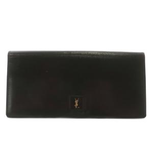 長財布 お札入れ 二つ折り レザー ロゴ ゴールド金具 ダークブラウン /XZ GY18