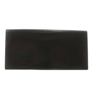 YVES SAINT LAURENT 長財布 お札入れ 二つ折り レザー ロゴ ゴールド金具 ダークブラウン /XZ GY18
