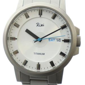 ALBA アルバ riki リキ VX43-K310 腕時計 ウォッチ クォーツ カレンダー付き 白文字盤