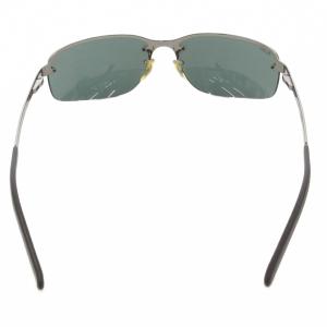 Ray-Ban サングラス 6215 アイウェア 度無し ハーフリム シルバーカラー 黒 ブラック RB-3239 /AE