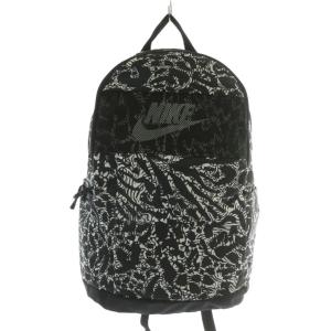 リュックサック 総柄 21L ブラック ホワイト DQ5764-010