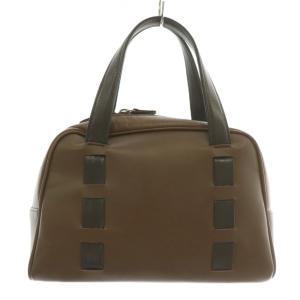 Kitamura ハンドバッグ ショルダー 2WAY レザー リボン 茶色 ブラウン /XZ GY18