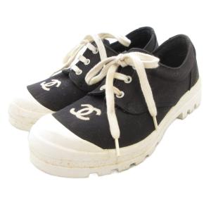 スニーカー ココマーク キャンバス 36 チャコールグレー