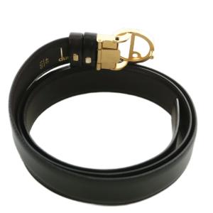 ALFRED DUNHILL ベルト バックル 牛革 レザー ロゴ ゴールド金具 40/100 黒 ブラック /XZ GY18